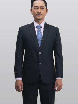 Bộ Suit Xanh Biên đỏ Hai Nút Classic Fit TGS205